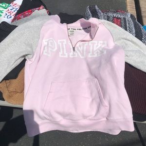 PINK Sweaters - pink quarter zip PINK Sweaters - pink quarter zip